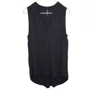 Final Touch Sleeveless High Low Tank Top M